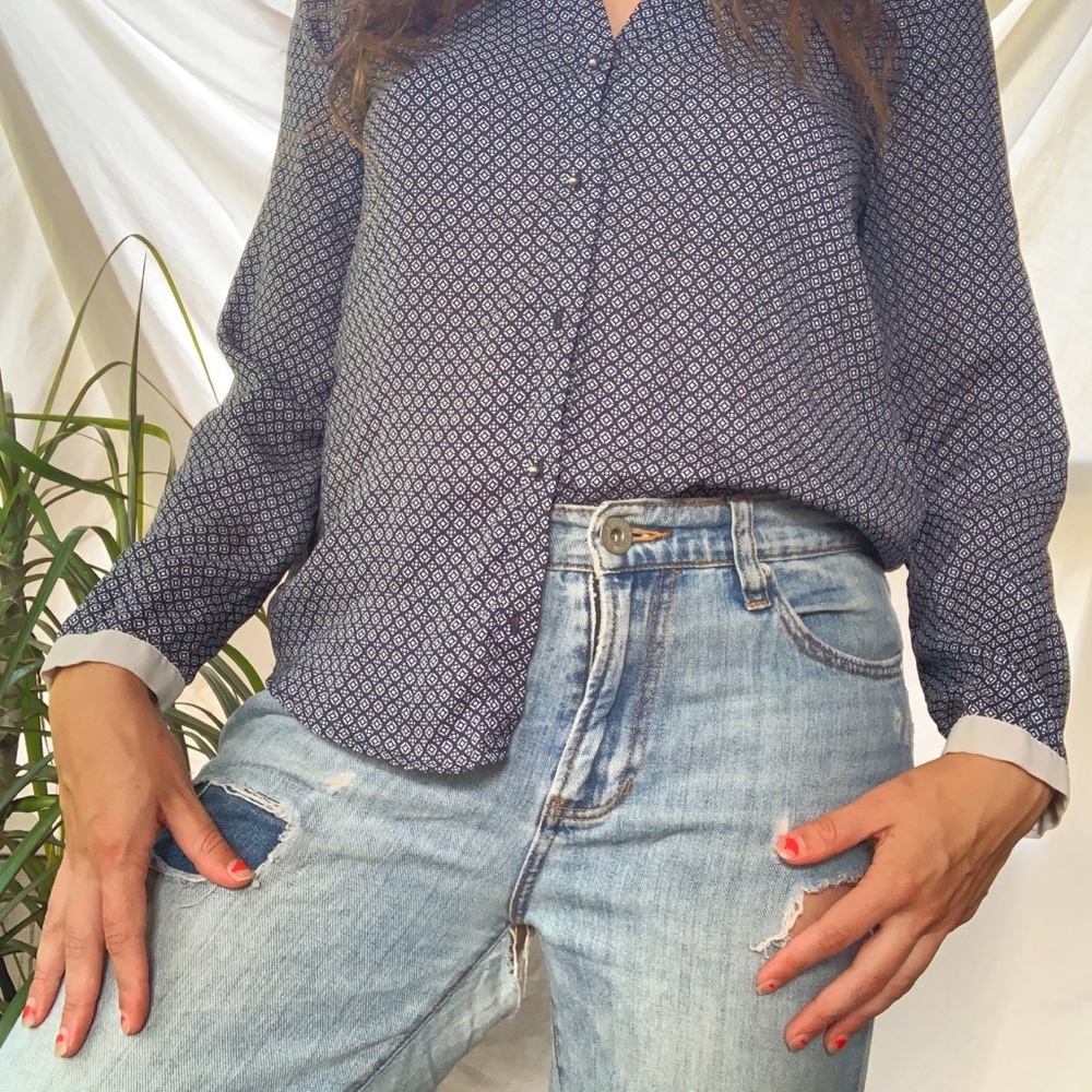 Zara Silk Blouse - Size M